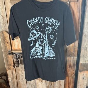 Women’s Cosmic Gypsy Black Graphic Tee
